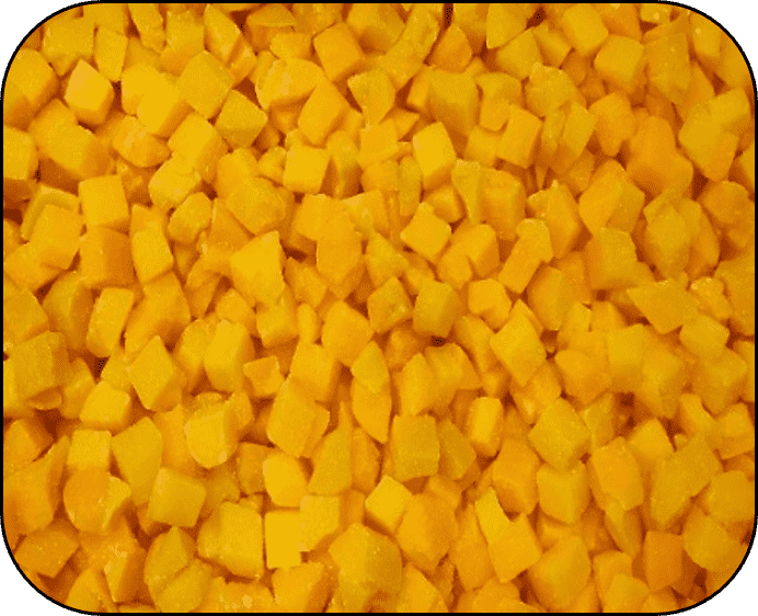 FROZEN YELLOW PEACH DICED